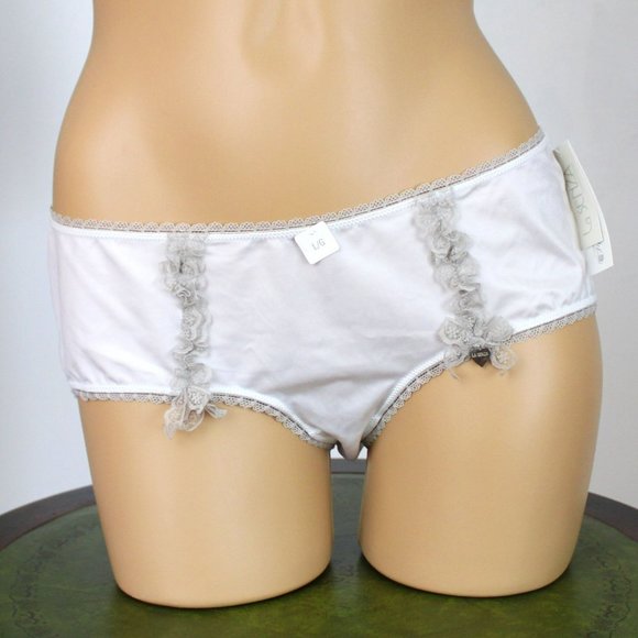 NWT La Senza Just Married Frilly White Panties Lingerie Hipster Panty Large P31 - Picture 8 of 9
